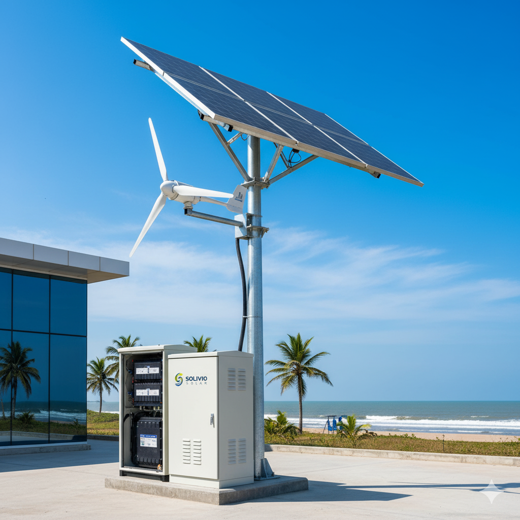 Solivio solar and sercurity systems service's Hybrid power plant image