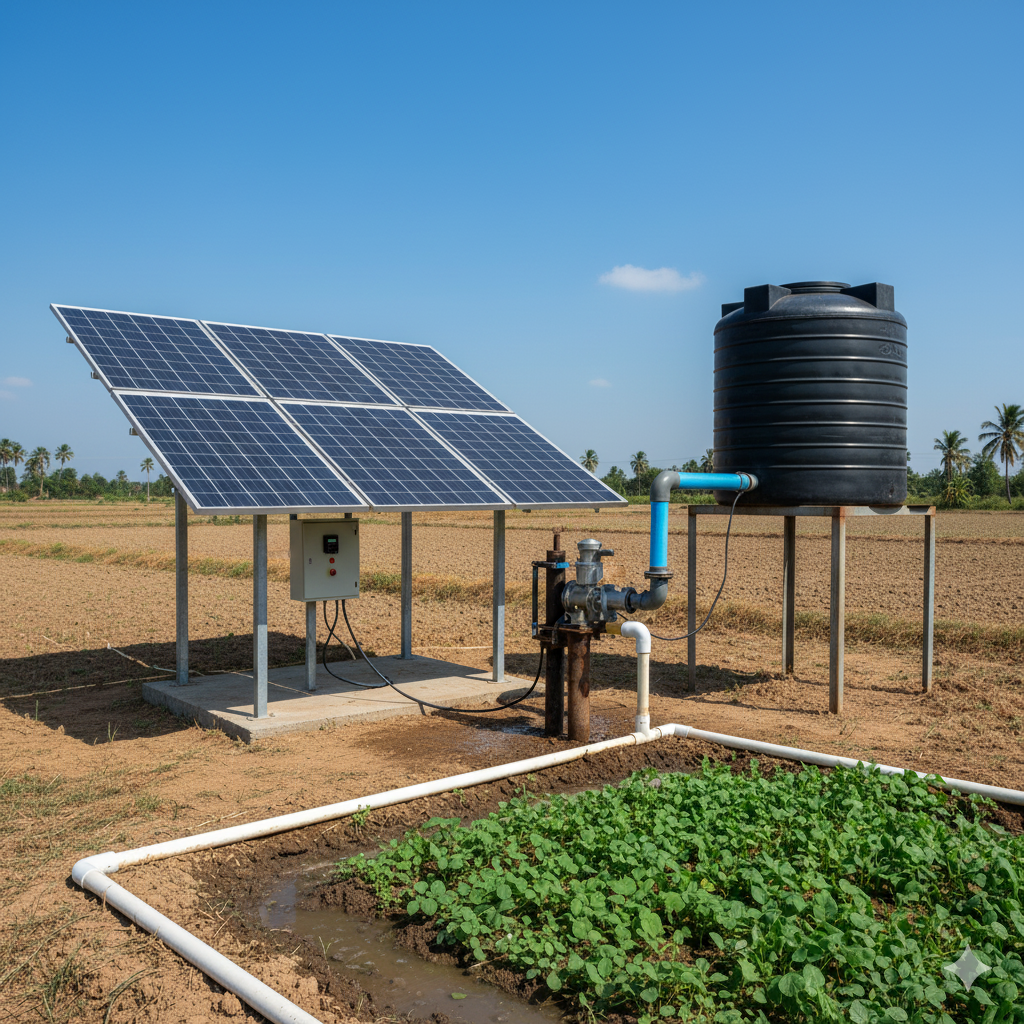 Solivio solar and sercurity systems service's water pump Solar powered image