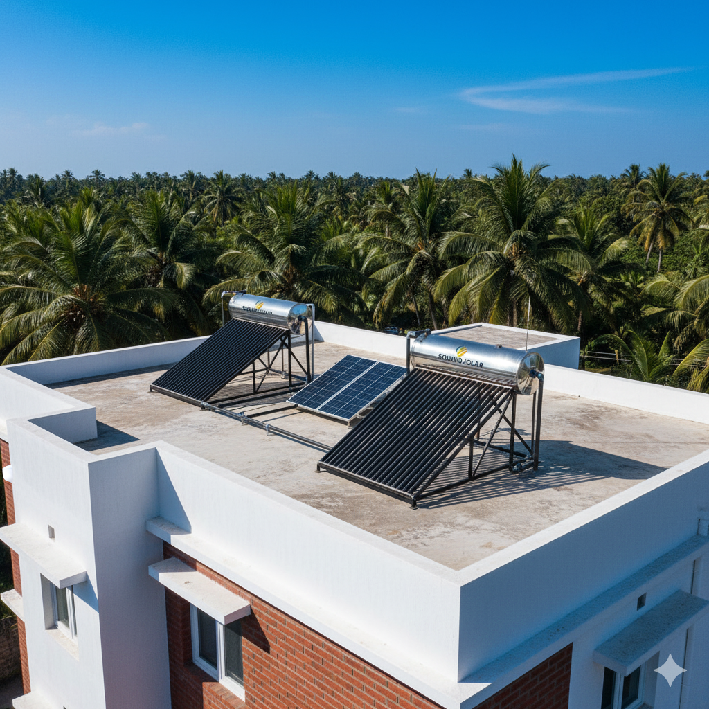 Solivio solar and sercurity systems service's Solar Water Heaters image<br />
